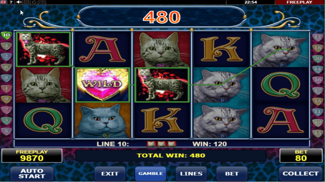 Игровой интерфейс Diamond Cats 3